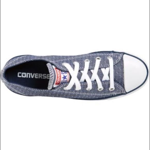 Blue Chuck Taylor Dainty Chambray Low Top Sneaker - Picture 2 of 9